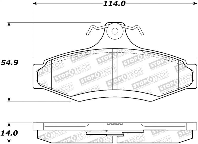 StopTech Street Brake Pads 308.07240 Main Image