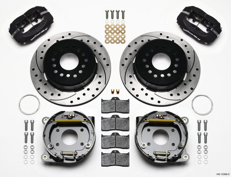 Wilwood Forged Dynalite P/S Park Brake Kit Drilled AMC 71-74 2.60in Offset 140-13398-D Main Image