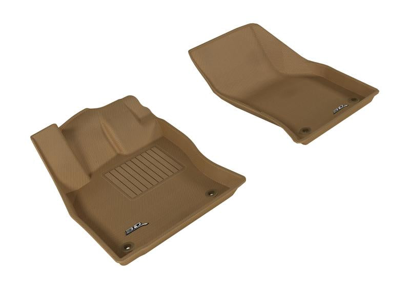 3D MAXpider 2015-2020 Audi A3/A3 Sportback E-Tron/RS3/S3 Kagu 1st Row Floormat - Tan L1AD03311502 Main Image