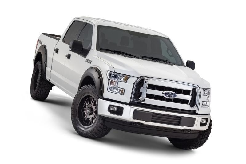 Bushwacker 15-17 Ford F-150 Styleside Pocket Style Flares 4pc 67.1/78.9/97.6in Bed - Black 20935-02 Main Image