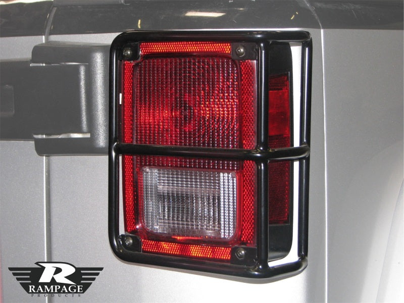 Rampage 2007-2018 Jeep Wrangler(JK) Taillight Guards - Black 88660