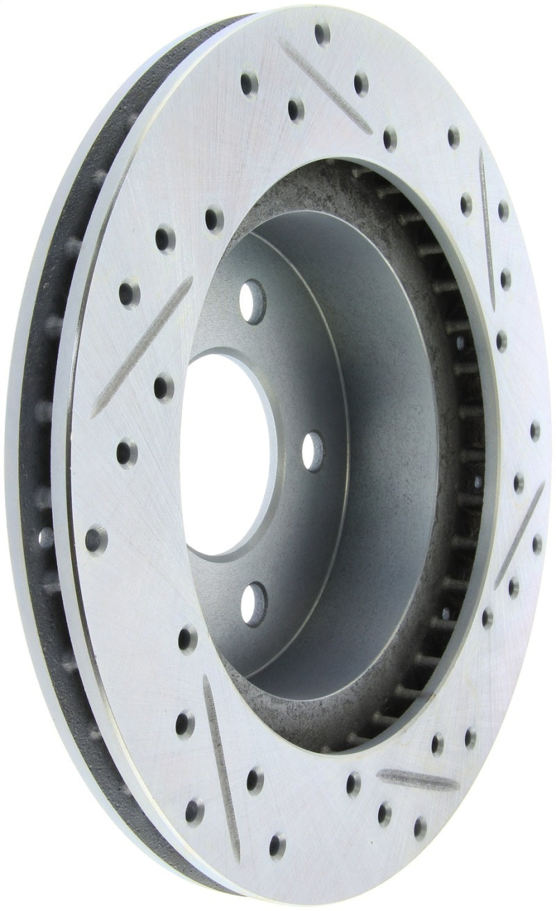 StopTech Select Sport 82-87 Lincoln Continental Sport Slotted & Drilled Right Rear Brake Rotor 227.61021R