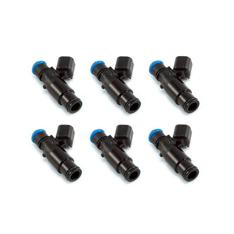 Injector Dynamics ID1050X Injectors 14mm (Black) Adaptor Bottom (Set of 6) 1050.48.14.14B.6