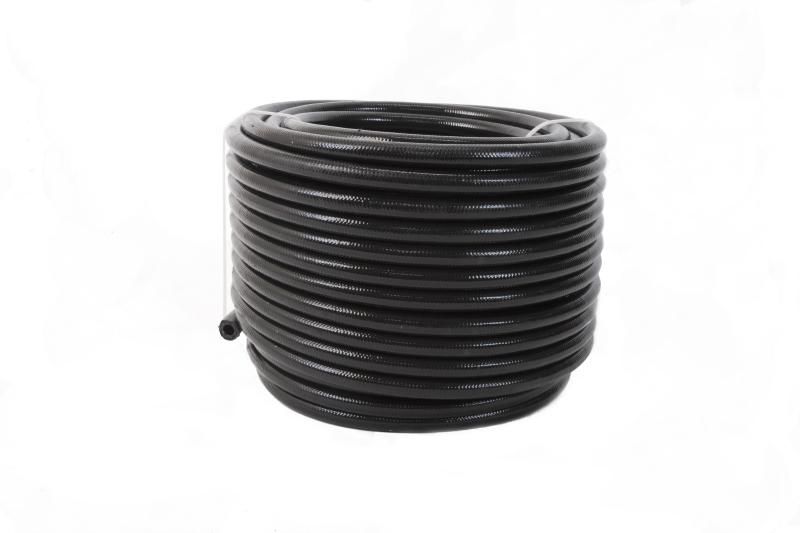 Aeromotive PTFE SS Braided Fuel Hose - Black Jacketed - AN-06 x 12ft 15323 Main Image