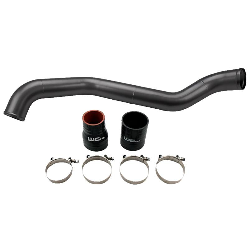 Wehrli 01-04 Chevrolet 6.6L LB7 Duramax Driver Side 3in Intercooler Pipe - WCFab Grey WCF100349-GRY Main Image