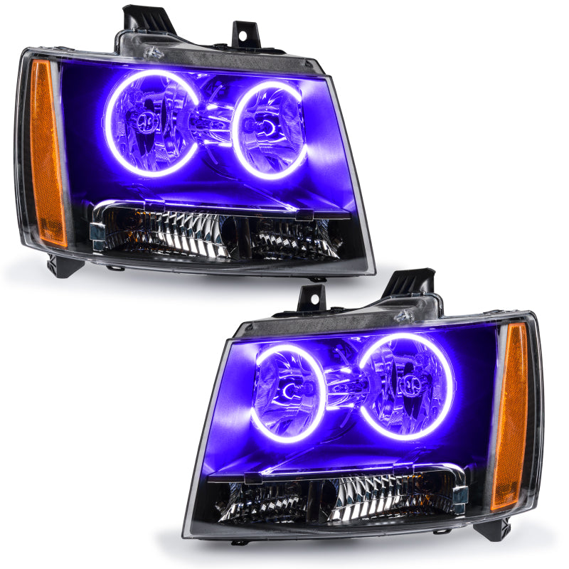 ORACLE Lighting Oracle 07-13 Chevrolet Avalanche Pre-Assembed SMD Headlights - UV/Purple 7001-007