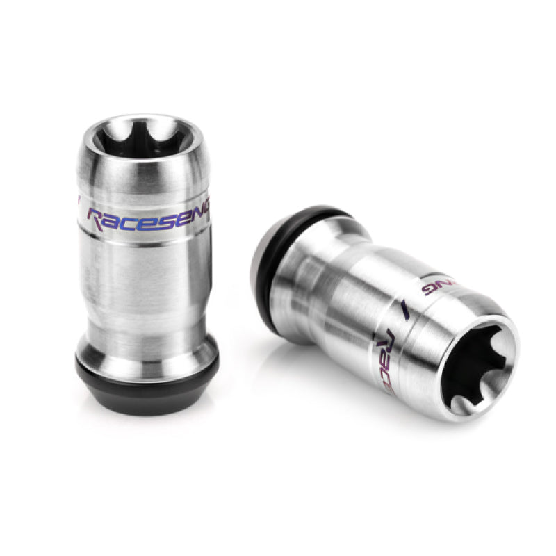 Raceseng TNR-1 Titanium Lug Nut Set - M12x1.25mm / Conical 60 Deg. Floating Seat - Brushed 010230BRS20-010216S20