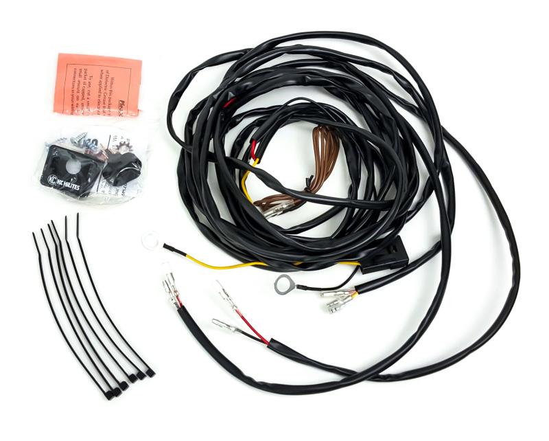 KC HiLiTES Universal Wiring Harness for 2 Cyclone LED Lights w/Connectors 63082 Main Image