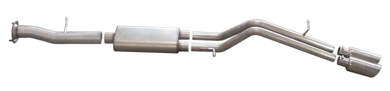 Gibson 08-09 Hummer H2 Base 6.2L 2.25in Cat-Back Dual Sport Exhaust - Stainless 612001 Main Image