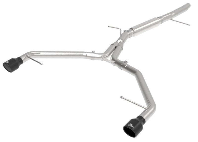 aFe 17-19 Audi A4 (L4-2.0L) MACH Force-Xp  Stainless Steel Axle-Back Exhaust System - Black Tip 49-36419-B