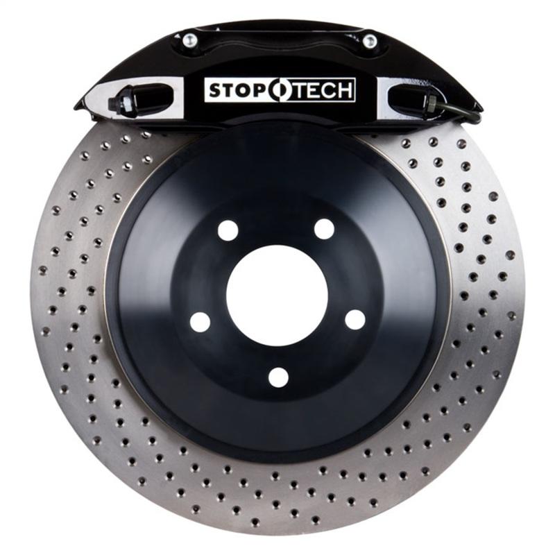 StopTech 05+ Mustang GT(197) Saleen Big Brake Kit BLK ST-40 355x32 1 Piece Slotted Rotors Only 82.330.4700.52 Main Image