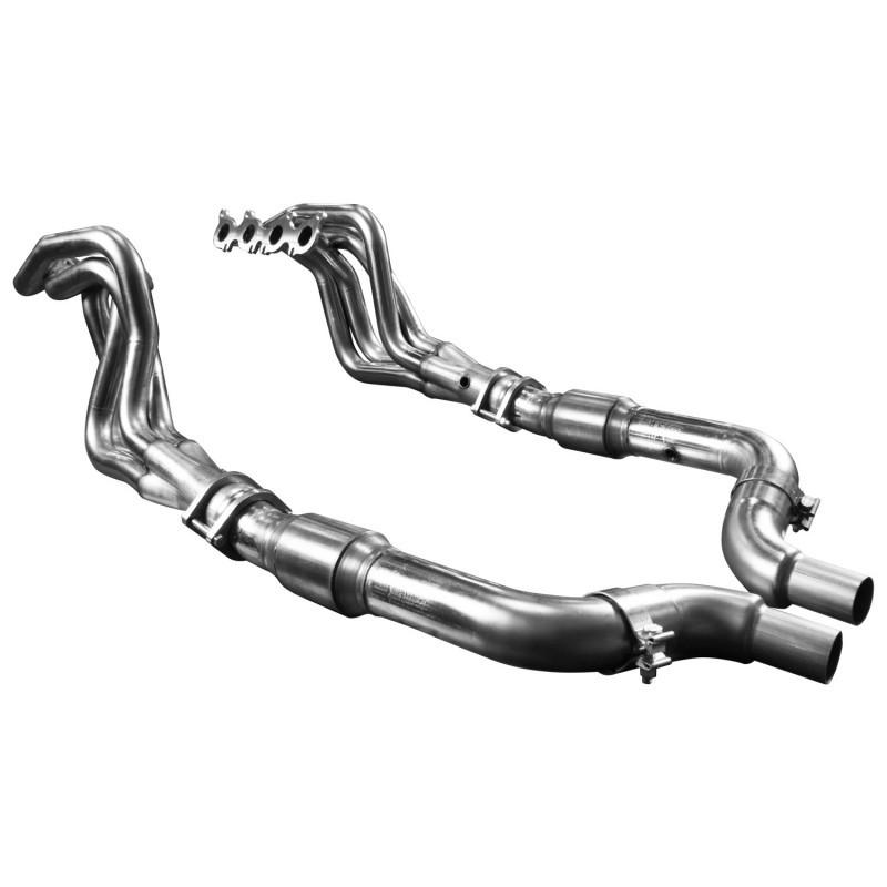 Kooks 15+ Mustang 5.0L 4V 2in x 3in SS Headers w/Green Catted OEM Connection Pipe 1151H631 Main Image