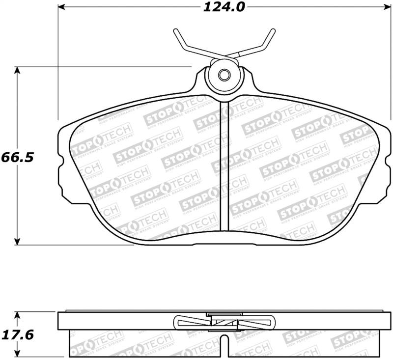 StopTech Street Brake Pads - Front 308.06010 Main Image