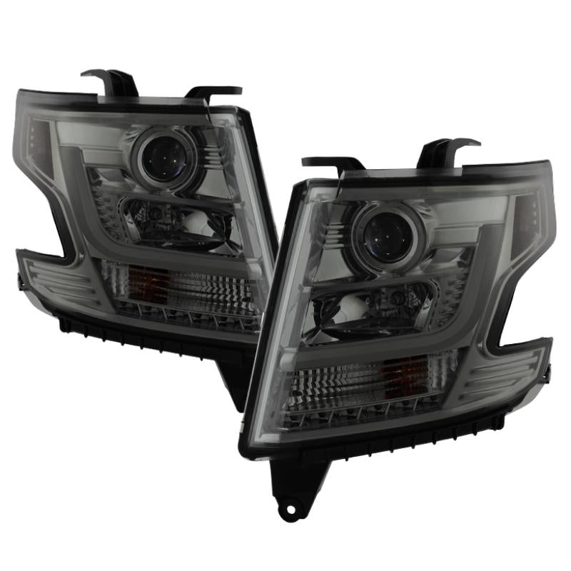 Spyder Chevy Tahoe / Suburban 2015 -2016 Projector Headlights - DRL LED - Smoke PRO-YD-CTA15-DRL-SM 5082558 Main Image