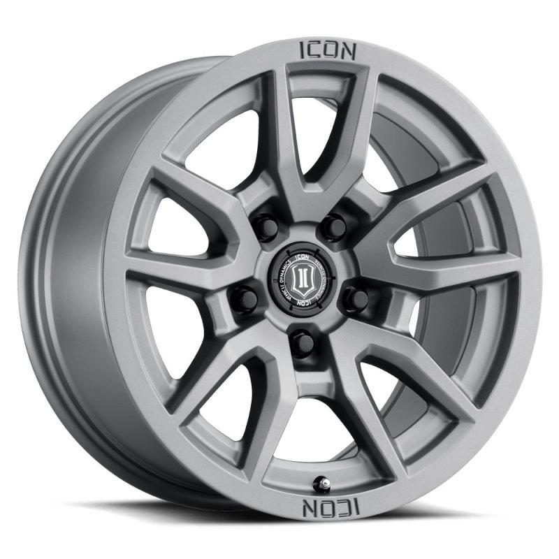 ICON Vector 5 17x8.5 5x150 25mm Offset 5.75in BS 110.1mm Bore Titanium Wheel 2617855557TT Main Image