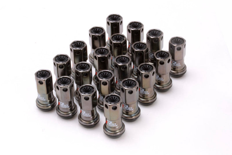 Project Kics 12X1.25 R40 Iconix Classical Lug Nuts w/ Black Plastic Cap - 20 - No Locks WRIF03CK