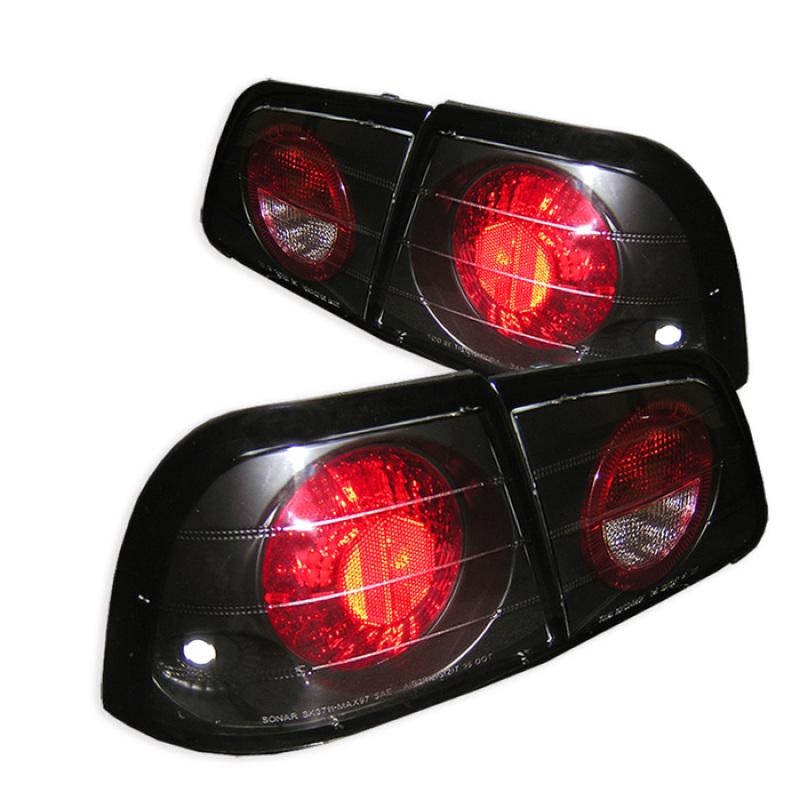 Spyder Nissan Maxima 97-99 Euro Style Tail Lights Black ALT-YD-NM97-BK 5006950 Main Image