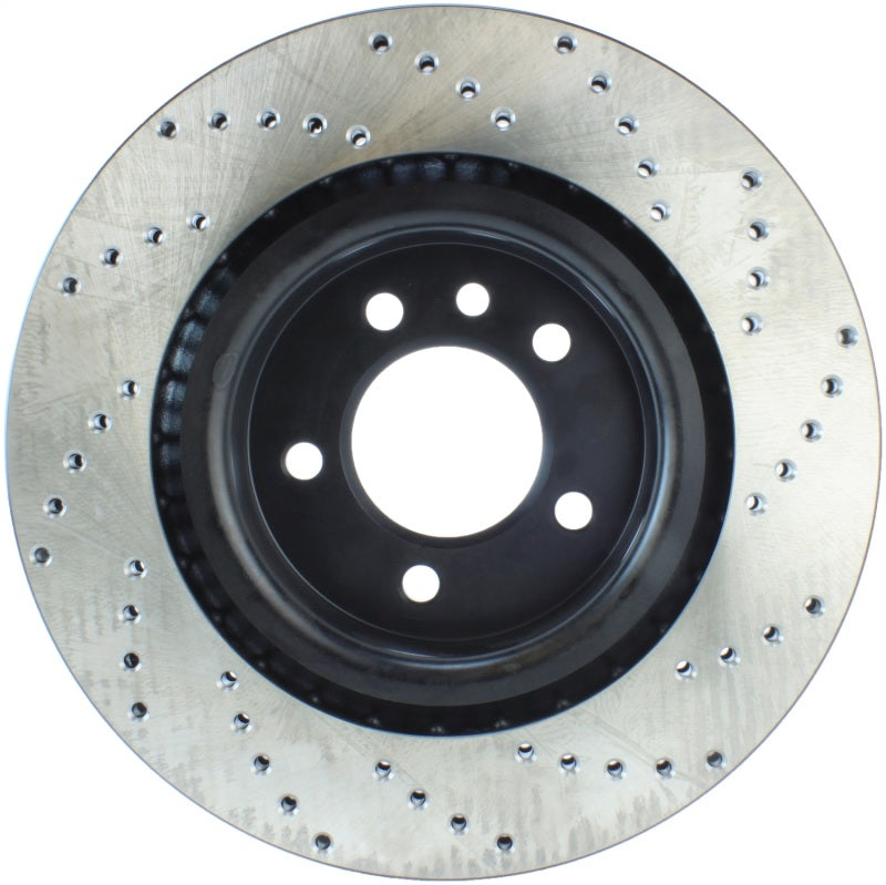 StopTech Sport Cryo Cross Drilled Brake Rotor; Rear Left