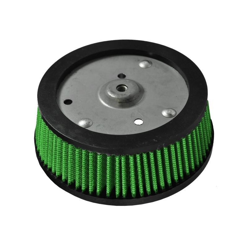 Green Filter Harley Screaming Eagle 3-Hole Filter - ID 5.3in. / Base 6.38in. / 5.67in. / H 2.25in. 2439 Main Image