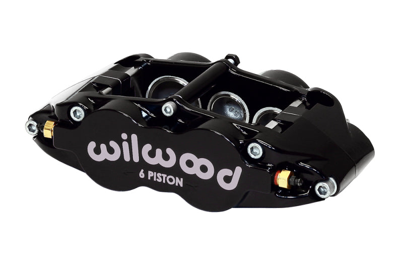 Wilwood Caliper-FNSL6R-RH - Black, 1.62/1.12/1.12" Pistons, 1.25"