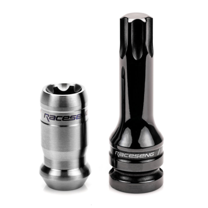 Raceseng TNR-1 Titanium Lug Nut Set - M12x1.25mm / R14 Floating Seat - Brushed 010230BRS20-010218S20