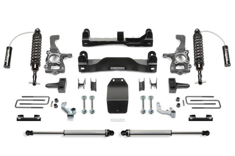 Fabtech 2014 Ford F150 4WD 4in Perf. System w/DL 2.5 Resi Coilovers & Rear DL Shocks K2201DL Main Image