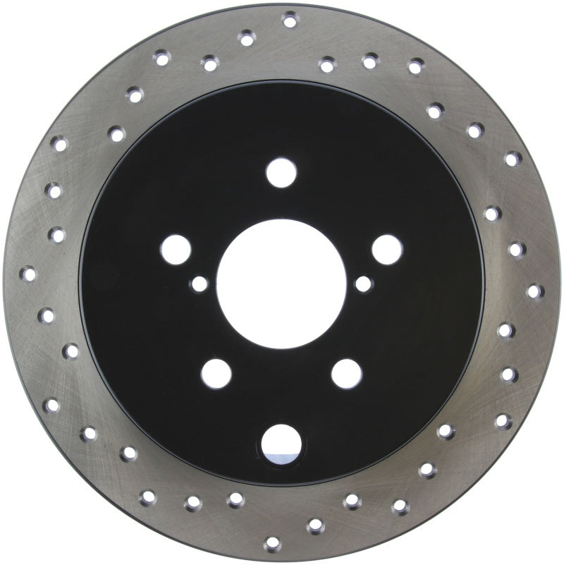 StopTech Sport Cross Drilled Brake Rotor; Rear Right