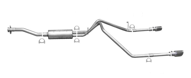 Gibson 15-19 Chevrolet Colorado LT 2.5L 2.25in Cat-Back Dual Split Exhaust - Aluminized 5586 Main Image