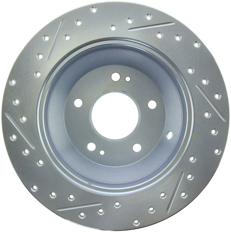 StopTech Select Sport 10-17 Hyundai Santa Fe Sport Slotted & Drilled Left Rear Brake Rotor 227.51039L