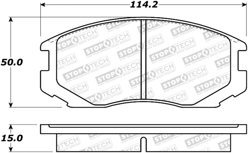 StopTech Street Brake Pads - Front 308.06020 Main Image