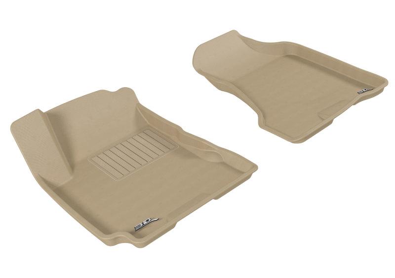 3D MAXpider 2005-2009 Hyundai Tucson Kagu 1st Row Floormat - Tan L1HY00211502 Main Image