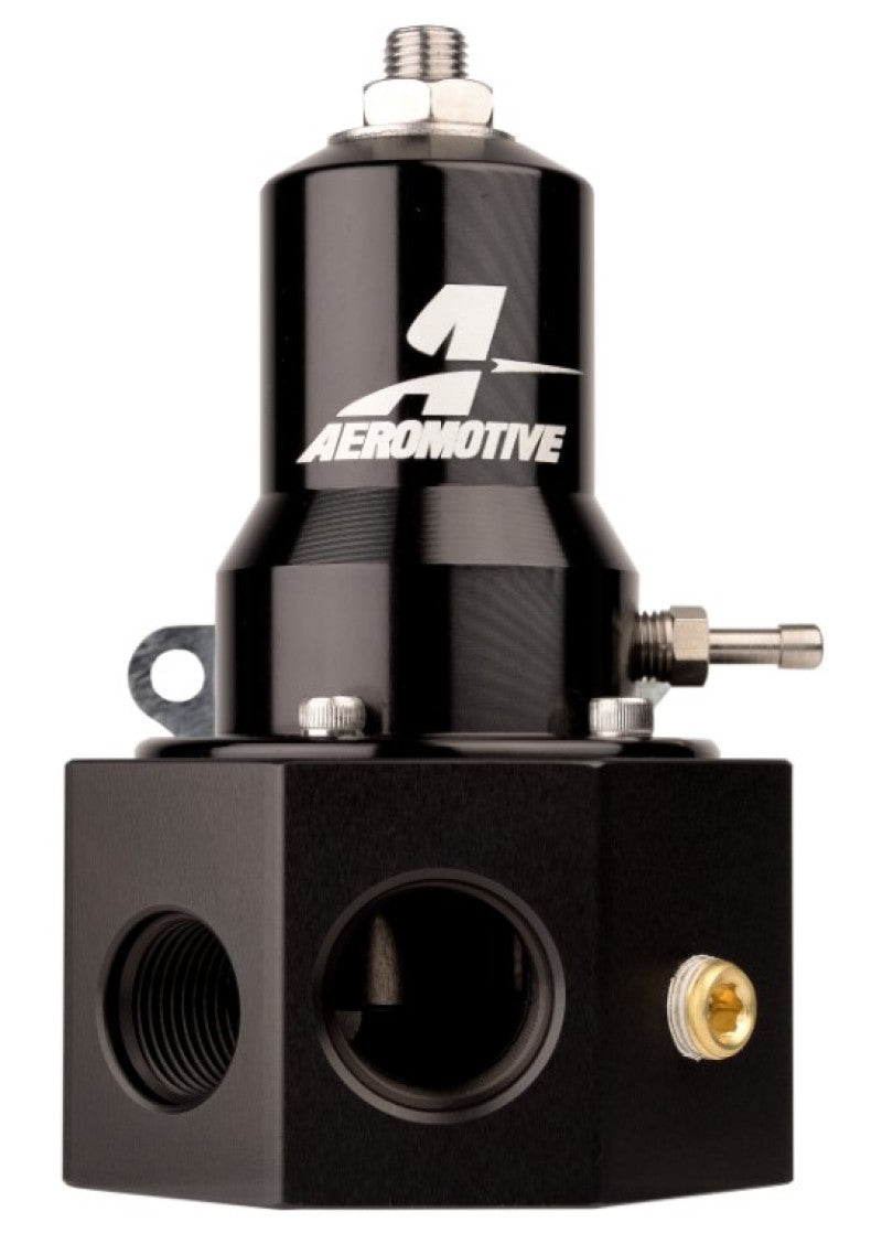 Aeromotive Adjustable Fuel Pressure Regulator 30-120PSI .313 Valve -3x -8 / 1x -10 Inlet -10 Return 13145