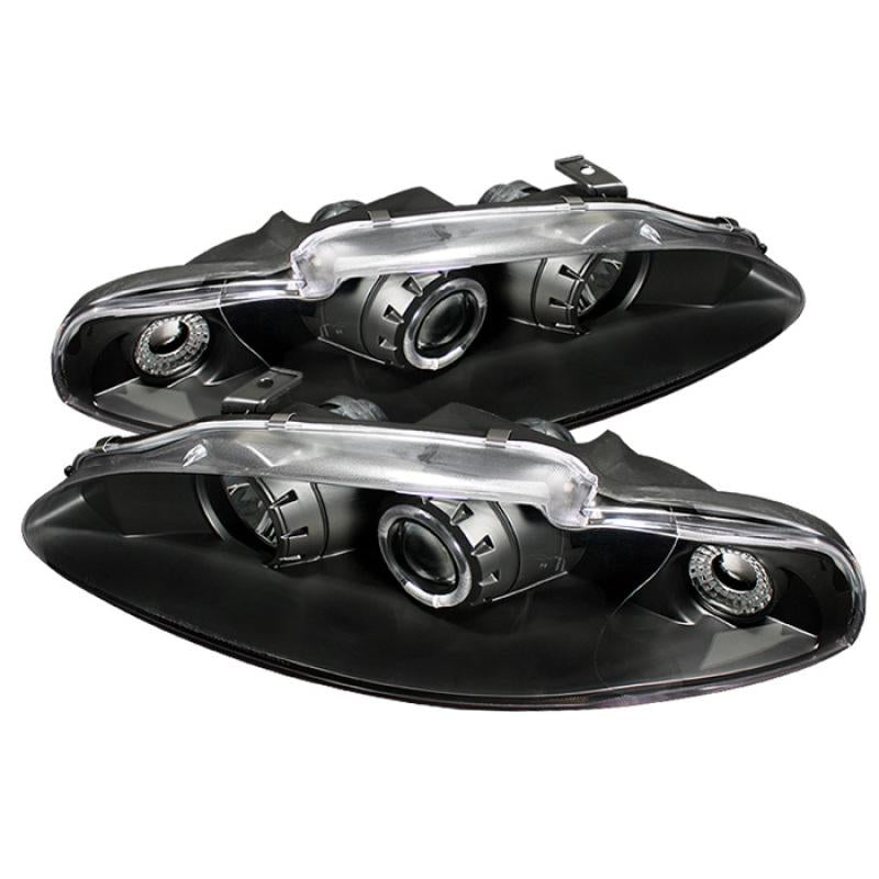 Spyder Mitsubishi Eclipse 95-96 Projector Headlights LED Halo Black High H1 Low H1 PRO-YD-ME95-HL-BK 5011428 Main Image