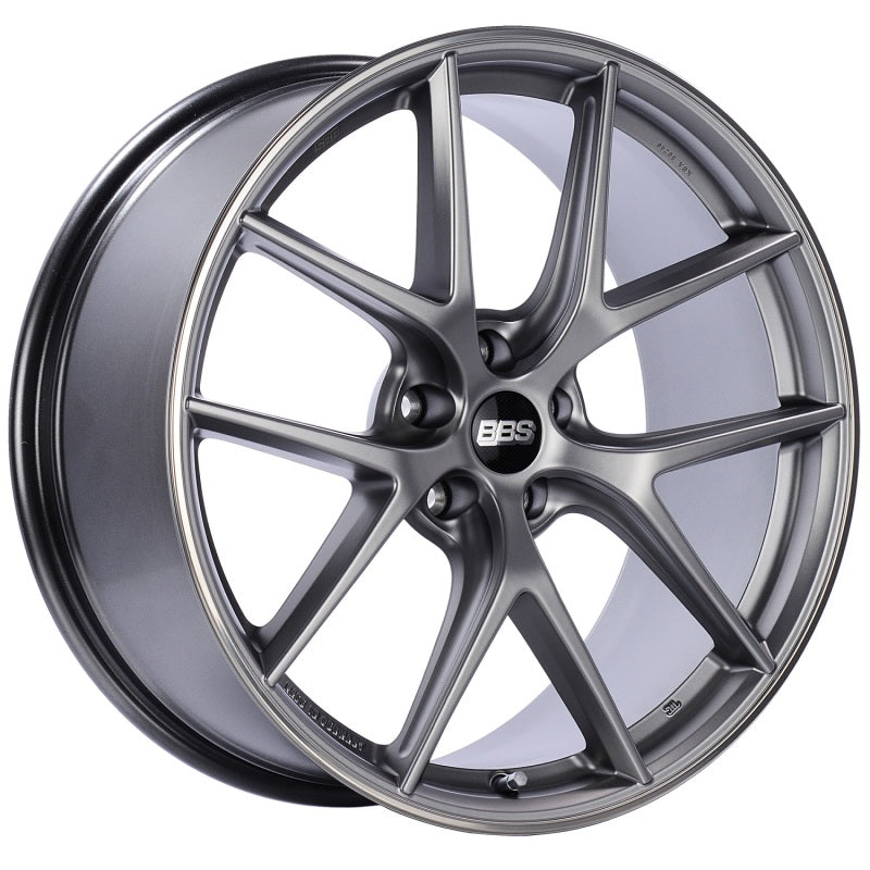 BBS CI-R 19x9 5x120 ET44 Platinum Satin Rim Protector Wheel -82mm PFS/Clip Required CI2203PSPO