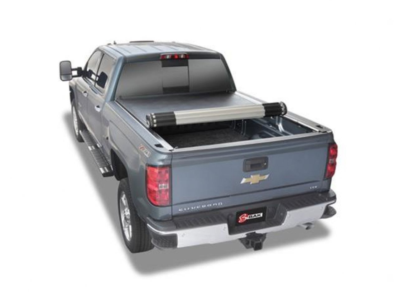 BAK Tonneau Cover, Revolver X2, Hard Roll-Up, Vinyl/Aluminum, Black, Chevy