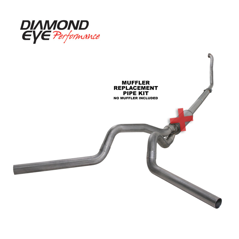 Diamond Eye Performance DEP Turbo Back Exhaust Kit SS Exhaust, Mufflers & Tips Turbo Back main image