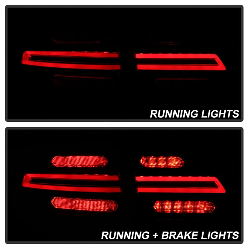 Spyder Porsche Cayenne 958 11-14 LED Tail Lights - Sequential Signal - Black 5086853