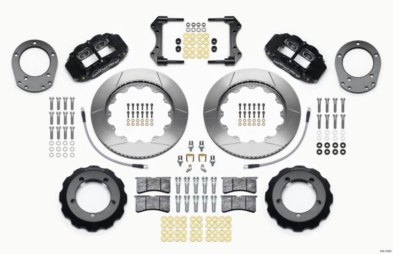 Wilwood Narrow Superlite 4R Front Hat Kit 14.00in 76-77 Ford Bronco Dana 44 w/Lines 140-13330 Main Image