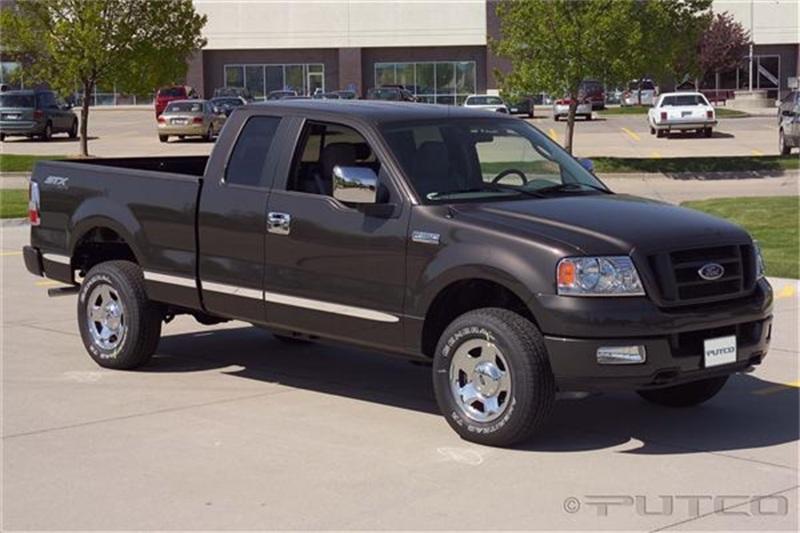 Putco 04-08 Ford F-150 Super Cab 6ft Box (w/o Flares) - Billet Aluminum Body Side Molding 96660 Main Image