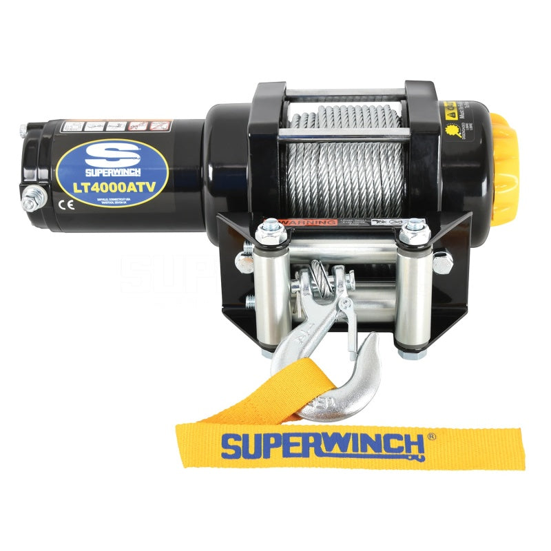 Superwinch 4000 LBS 12 VDC 3/16in x 50ft Steel Rope LT4000 Winch 1140220