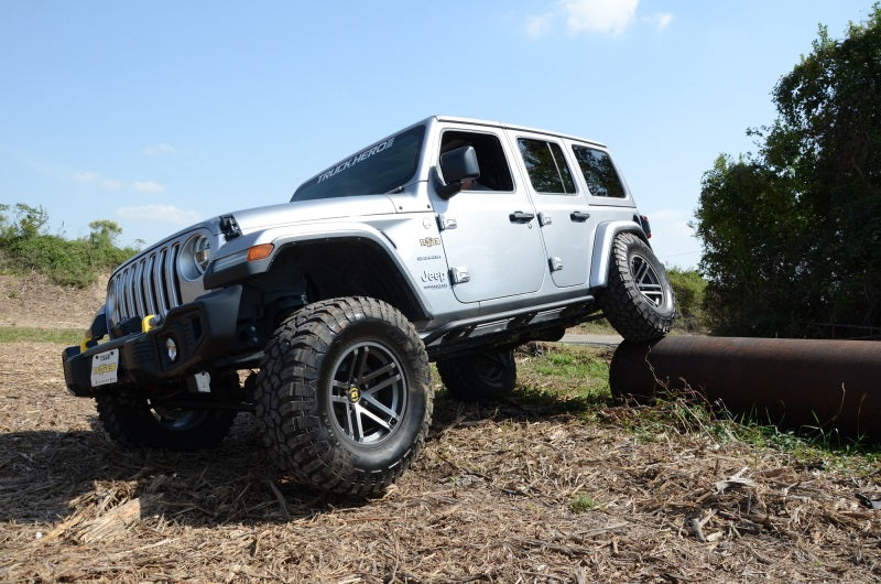 N-Fab Trail Slider Steps 18-20 Jeep Wrangler JL 4 Door SUV - SRW - Textured Black TSJ184-TX