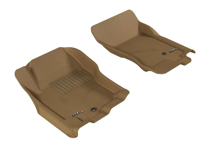 3D MAXpider 2005-2015 Nissan Pathfinder/Xterra Kagu 1st Row Floormat - Tan L1NS06511502 Main Image