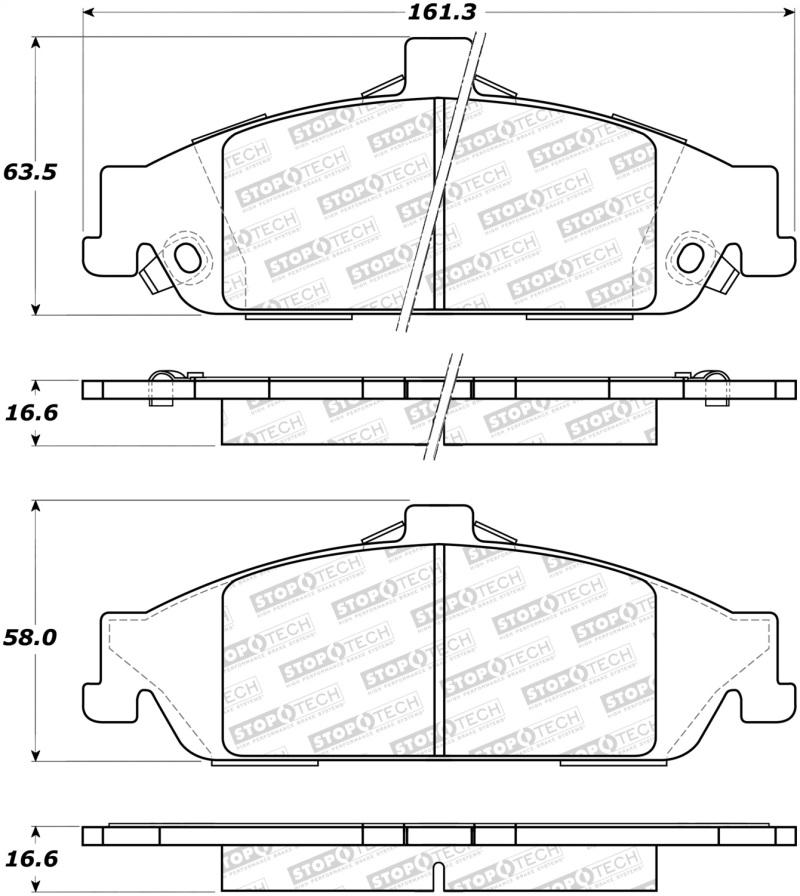 StopTech Street Brake Pads 308.07270 Main Image