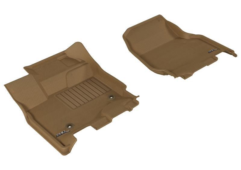 3D MAXpider 2015-2020 Ford F-150 Sprcab/Sprcrew Kagu 1st Row Floormat - Tan L1FR08311502 Main Image