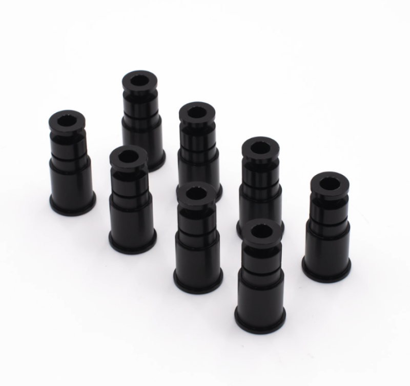 BLOX Racing 14mm Adapter Top (1in) w/Viton O-Ring & Retaining Clip (Set of 8) BXEF-AT-14L-8