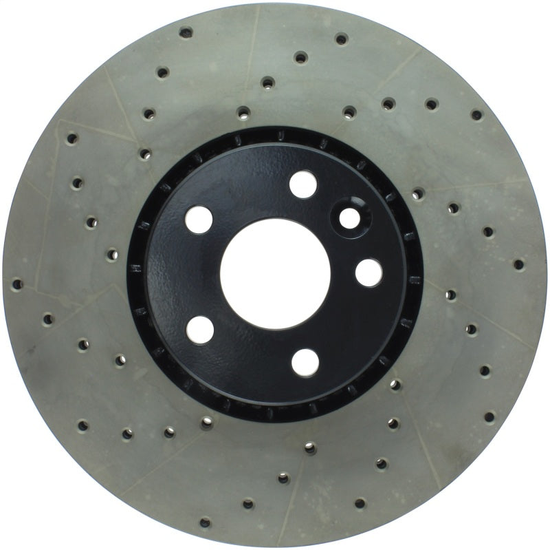 StopTech Sport Cryo Cross Drilled Brake Rotor; Front Left