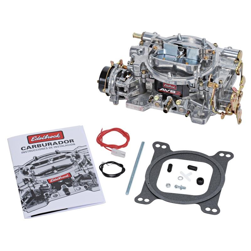 Edelbrock Carburetor AVS2 Series 4-Barrel 650 CFM Off-Road Electric Choke Satin Finish (Non-EGR) 1916 Main Image