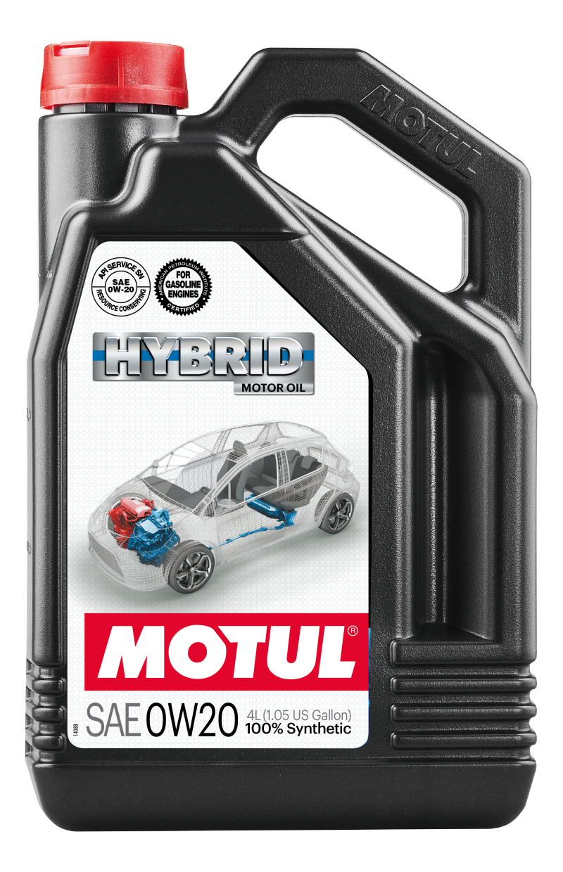 Motul 4L Hybrid Synthetic Motor Oil - 0W20 107142 Main Image