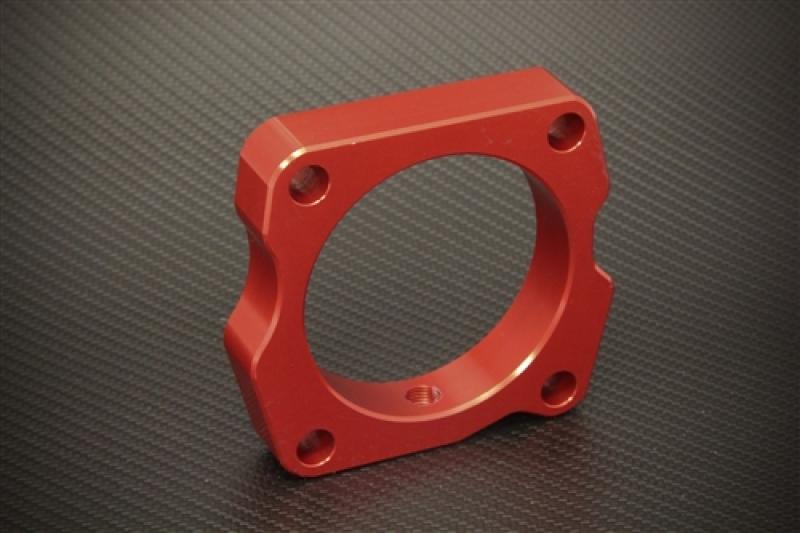 Torque Solution Throttle Body Spacer (Red): Honda Accord V6 2003-2010 TS-TBS-003R-3 Main Image