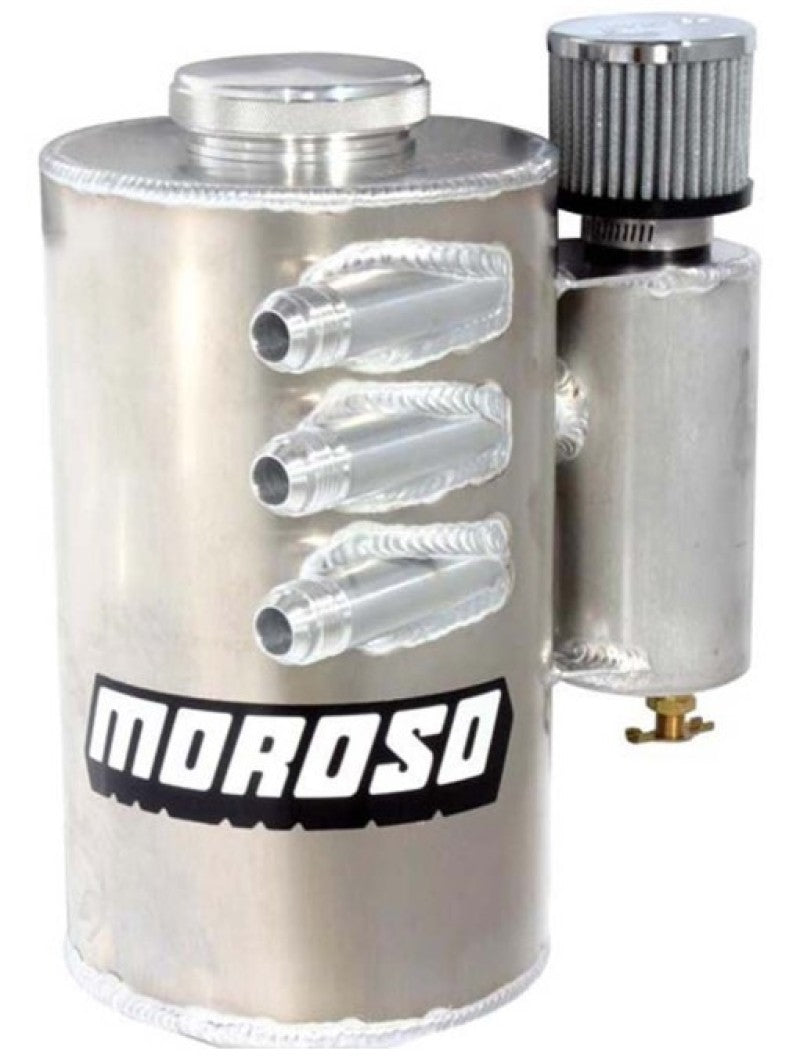 Moroso Dry Sump Oil Tank - 13in Tall - Three -12An Fittings w/Breather 22684